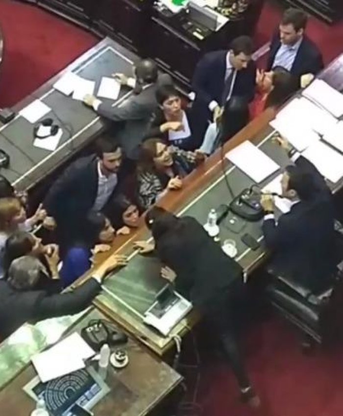 Presupuesto 2019: tensión y represión afuera del Congreso y hasta peleas y gritos en el recinto