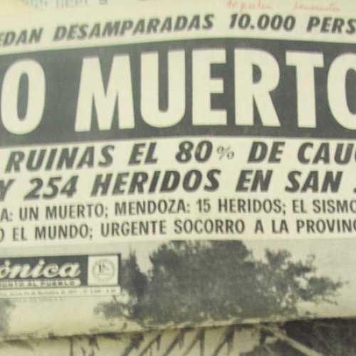 Un nuevo aniversario del terremoto de Caucete