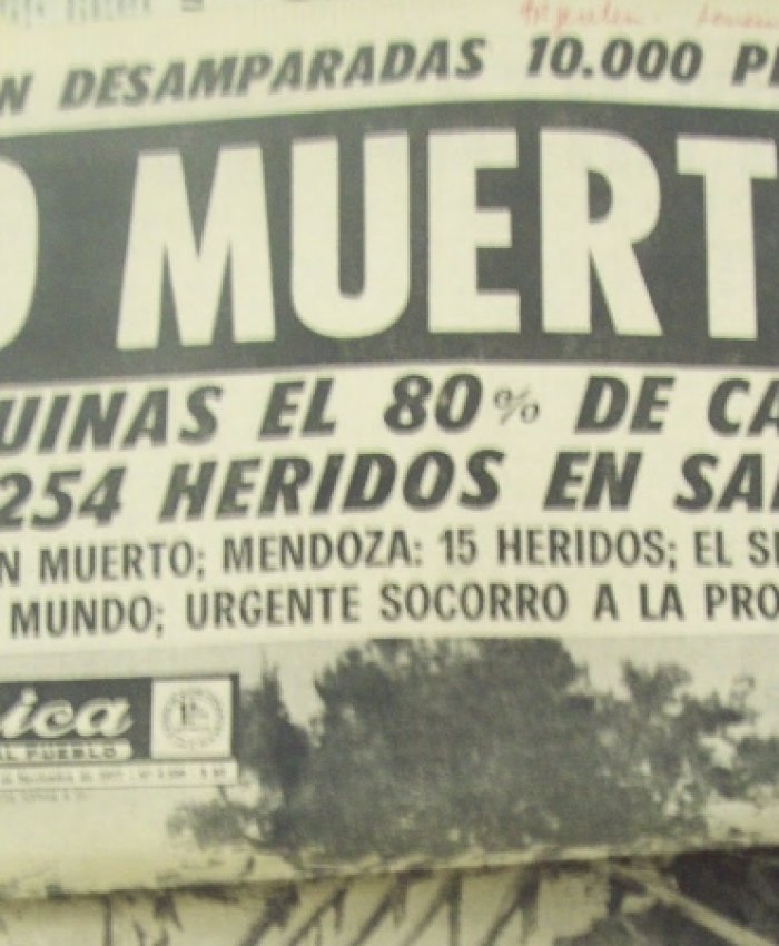 Un nuevo aniversario del terremoto de Caucete