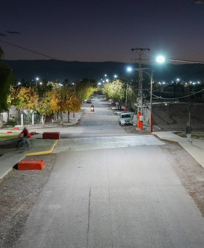 CHIMBAS: el Barrio Andacollo VII ya disfruta de su nueva iluminación LED