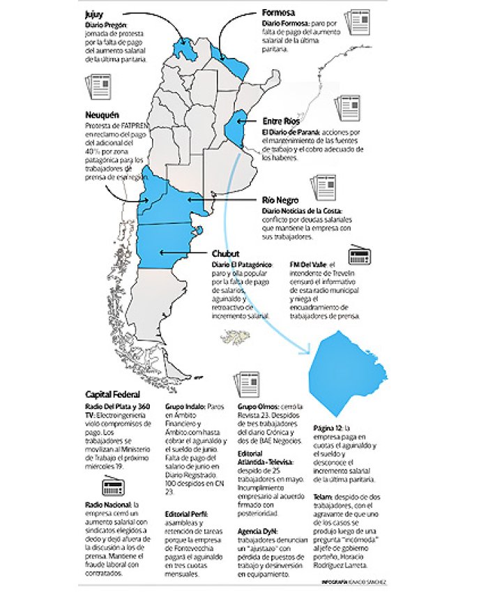 En las empresas periodísticas crece el ajuste y la precarización
