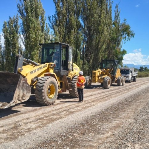 Se cumple la promesa del Gobernador: inicia la pavimentación de una calle histórica en Jáchal