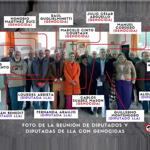 ¿QUIÉN ES QUIÉN?: en la foto de los genocidas con los diputados de la libertad avanza