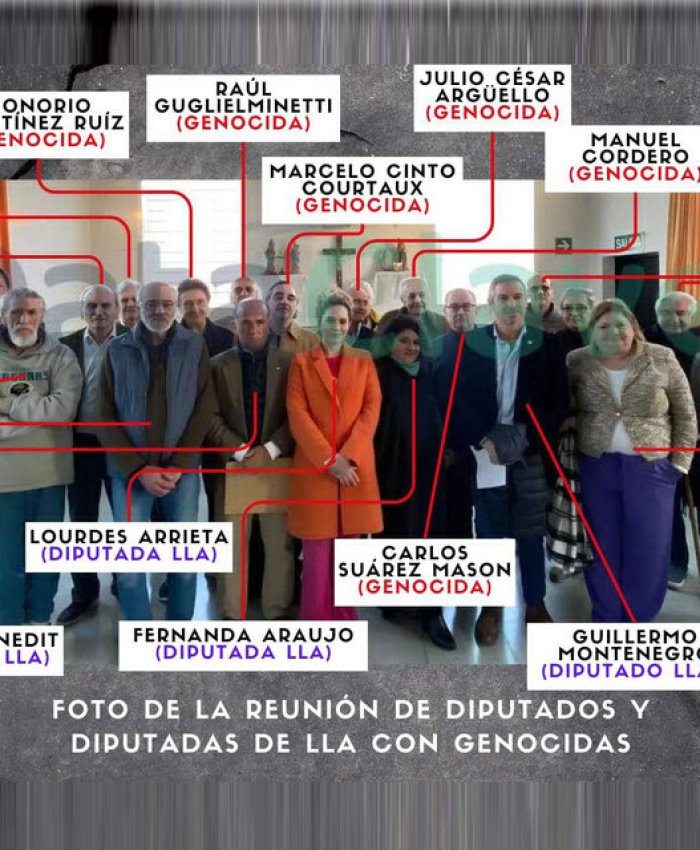 ¿QUIÉN ES QUIÉN?: en la foto de los genocidas con los diputados de la libertad avanza