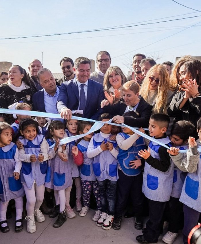 Orrego inauguró una escuela de Nivel Inicial en Caucete