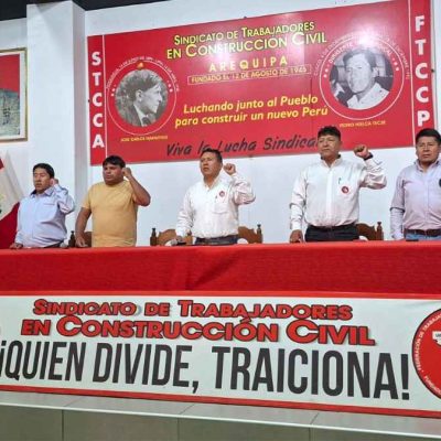 PERU: Trabajadores de la Construcción Civil se movilizan para denunciar las políticas del gobierno de Fujimori