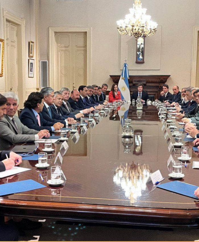 Orrego presente en la reunión del presidente Milei con gobernadores