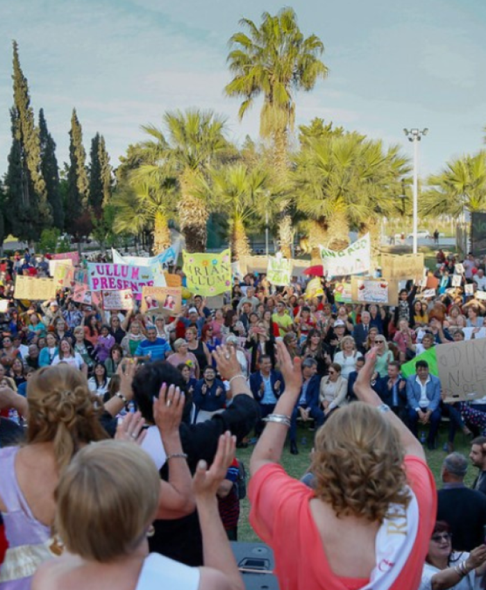Los departamentos llenaron de alegría y color el Encuentro Provincial de las Personas Mayores