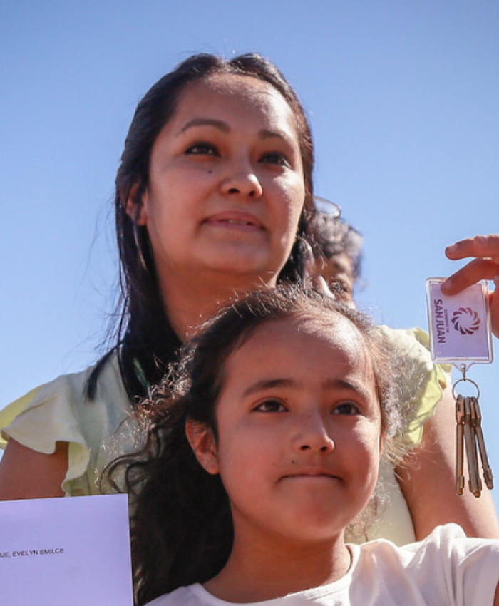 Más de 60 familias de Albardón ya tienen su vivienda propia