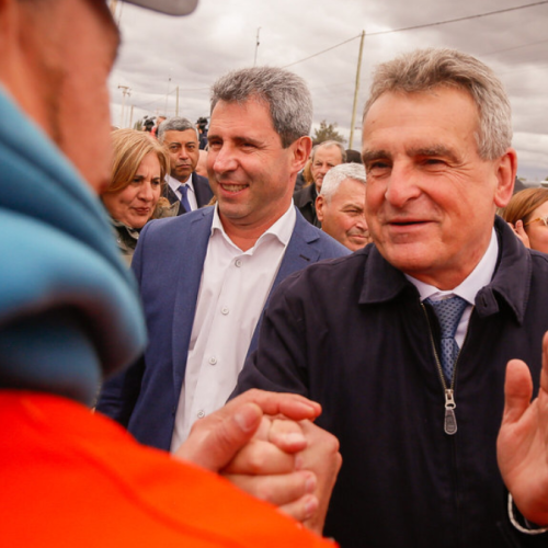 Junto a Uñac, el ministro Rossi desplegó una variada agenda de actividades en la provincia