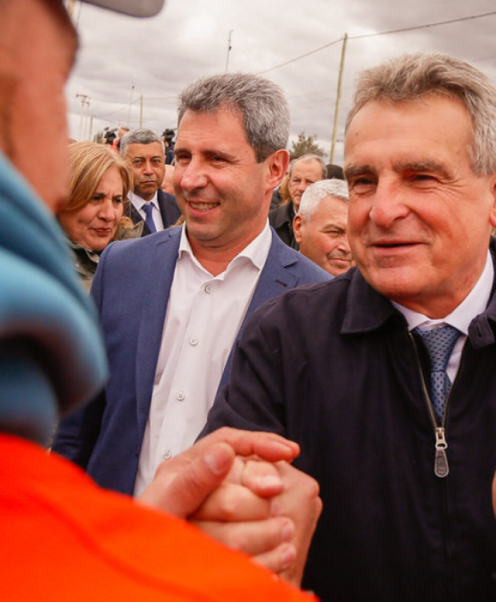 Junto a Uñac, el ministro Rossi desplegó una variada agenda de actividades en la provincia