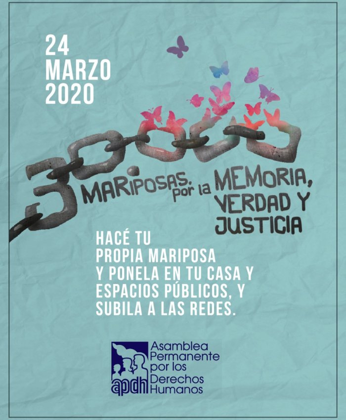 24 DE MARZO: suspensión de la marcha por el día de la MEMORIA, LA VERDAD Y LA JUSTICIA