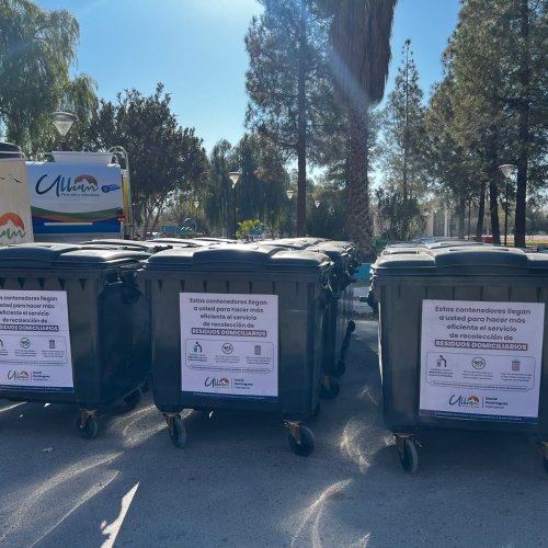 Ullum: nuevo camión cisterna, contenedores y luminarias