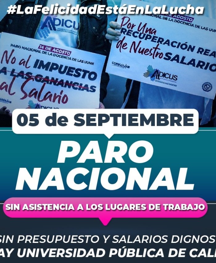 Paro nacional en las universidades nacionales