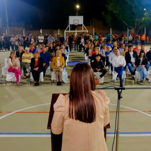 Un nuevo playón deportivo para la comunidad de Chimbas