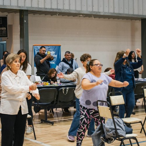 Un centenar de Personas Mayores concurrieron al Circuito Saludable organizado por Pocito