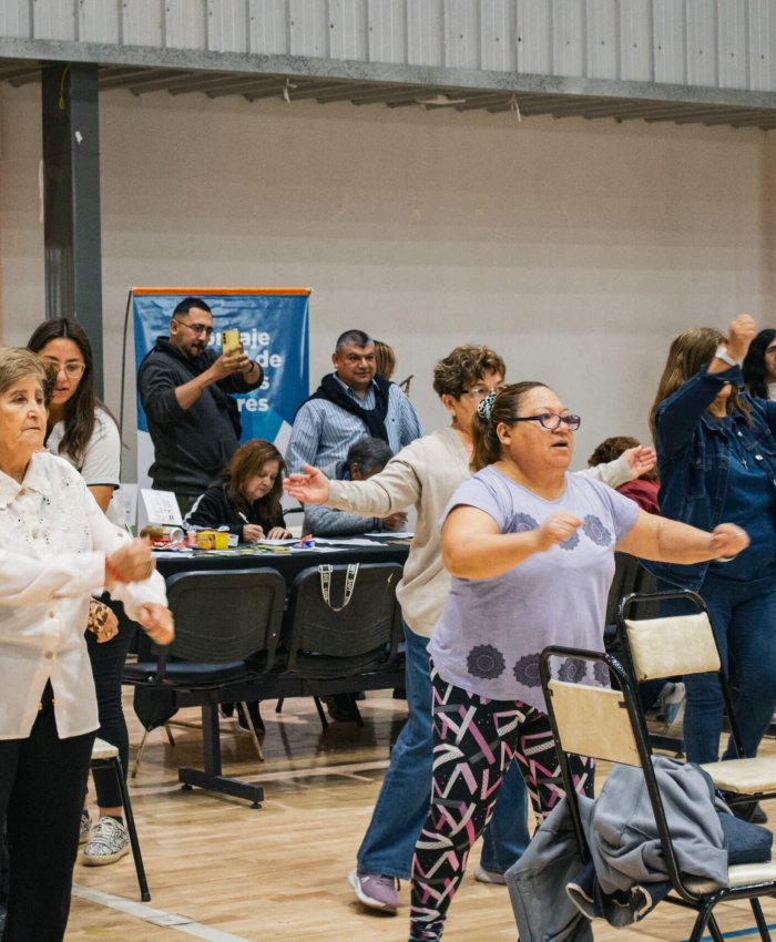 Un centenar de Personas Mayores concurrieron al Circuito Saludable organizado por Pocito