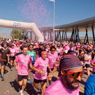 Más de 2000 personas presentes en la Maratón y Caminata de Lucha contra el Cáncer de Mama en Chimbas