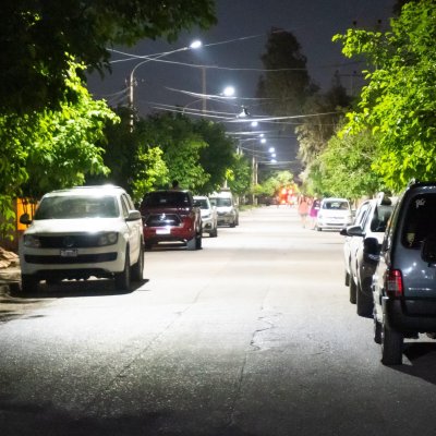 Nueva iluminación led para un sector importante de la Zona Norte de Pocito