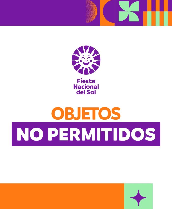 La organización de la FNS dio a conocer los objetos permitidos para ingresar al predio