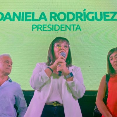 Ante una multitud, Daniela Rodriguez asumió como nueva presidenta de la Junta Departamental de Chimbas