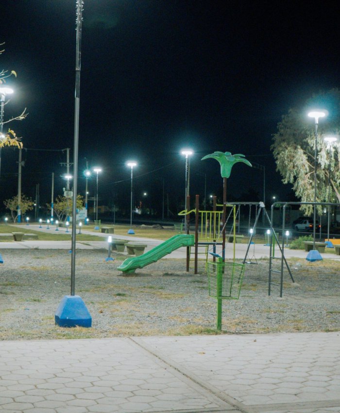 Dos barrios más de Pocito ya tienen una mejor iluminación