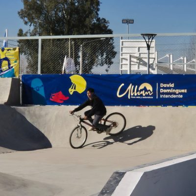 Ullum inauguró skatepark, polideportivo y paradero de ómnibus junto a la comunidad