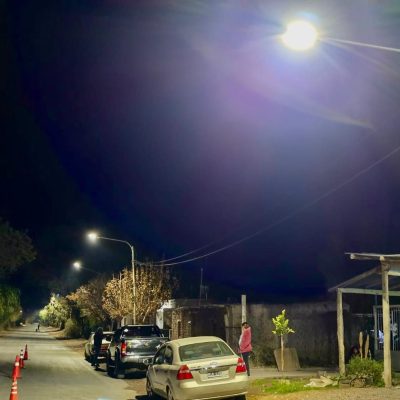 Inauguran nueva iluminación LED en varios sectores de Pocito