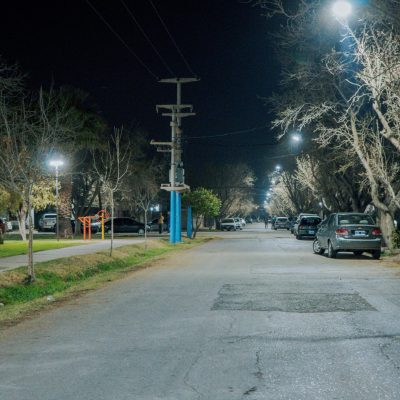 El Barrio Santa Rita de Pocito tiene nueva iluminación LED