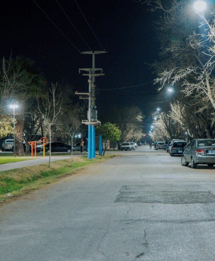 El Barrio Santa Rita de Pocito tiene nueva iluminación LED