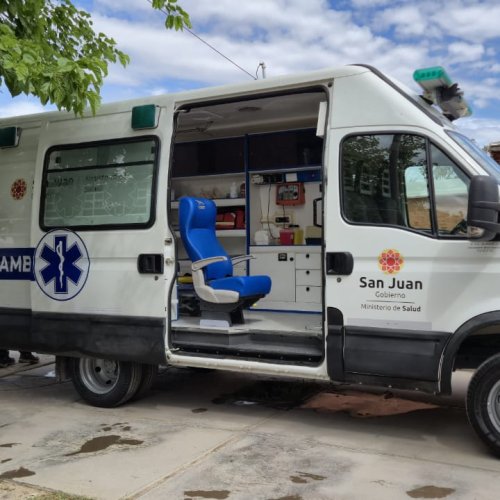 Ullum: nueva ambulancia y trabajo conjunto para mejor atención en salud