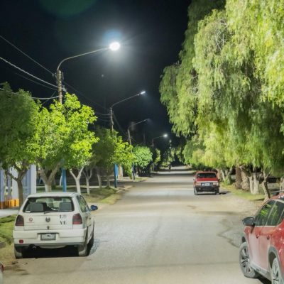 POCITO: inauguran nueva iluminación LED en el Barrio Ruta 40 de Pocito