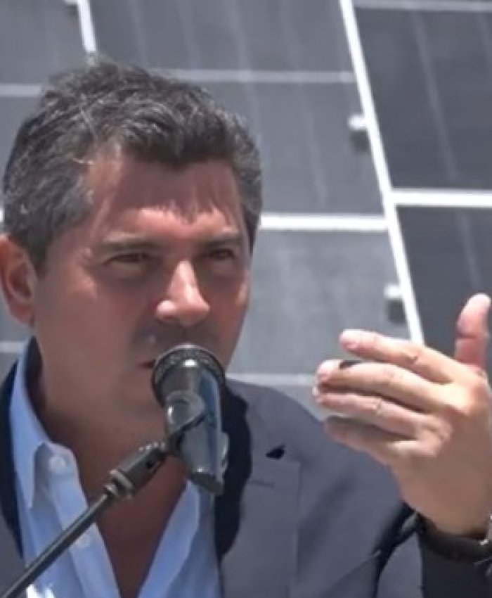Orrego participó de la inauguración del parque fotovoltaico en Caleras San Juan