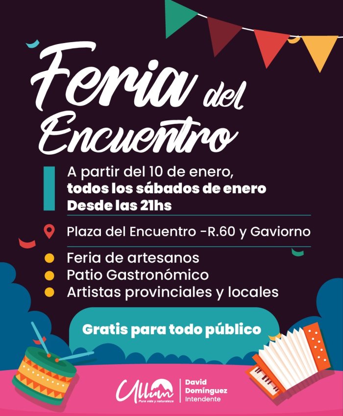 Con folclore y música tropical, vuelve la Feria del Encuentro a Ullum