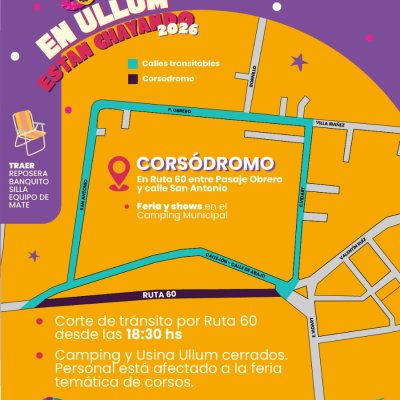 Todo lo que tenés que saber para disfrutar de los corsos en Ullum este fin de semana