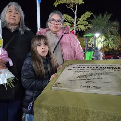 ”La gente buena no se entierra, se siembra”: la plaza ullunera que homenajea a Evelyn, la joven policía fallecida