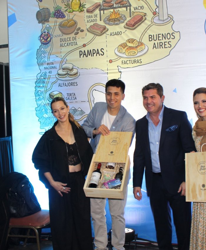 Orrego acompañó la presentación de la gastronomía sanjuanina en Caminos y Sabores 2026