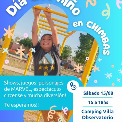 Chimbas celebra el Día del Niño con dos jornadas de juegos, shows y diversión