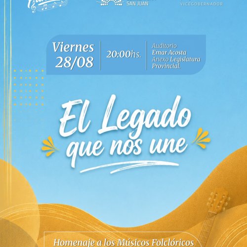 “El legado que nos une”: la Legislatura homenajeará a referentes del folclore sanjuanino