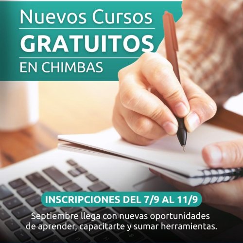 Chimbas abre las inscripciones para nuevos cursos gratuitos durante septiembre