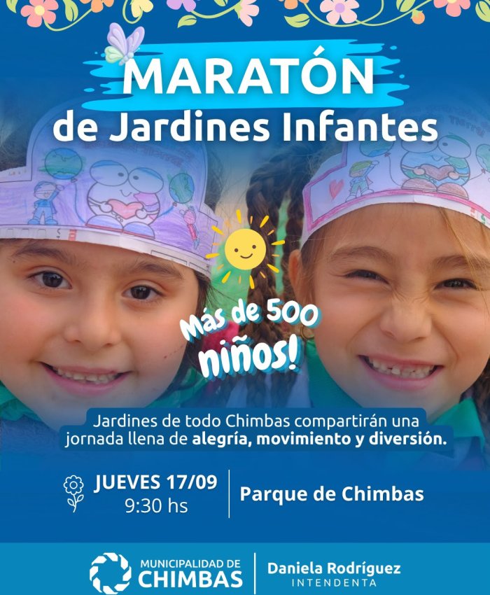 Más de 500 chicos participarán de la Maratón de Jardines en el Parque de Chimbas