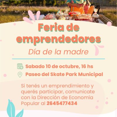 Feria de emprendedores por el Día de la Madre