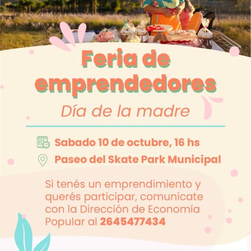 Feria de emprendedores por el Día de la Madre