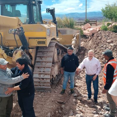 Avanzan los trabajos preventivos en puntos estratégicos de Calingasta