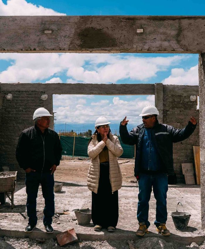 Daniela Rodríguez recorrió las obras del nuevo Polideportivo Techado de Chimbas