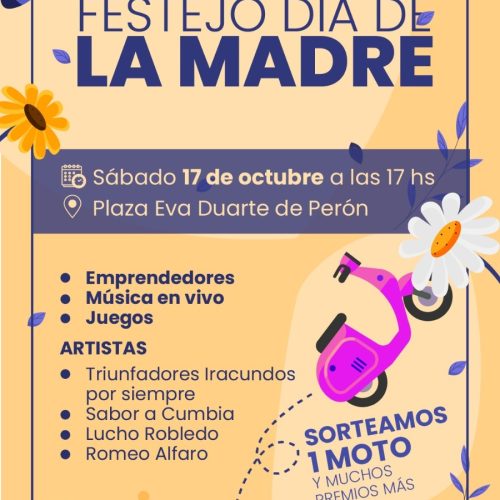 La Municipalidad de Ullum invita a toda la comunidad a celebrar el Día de la Madre