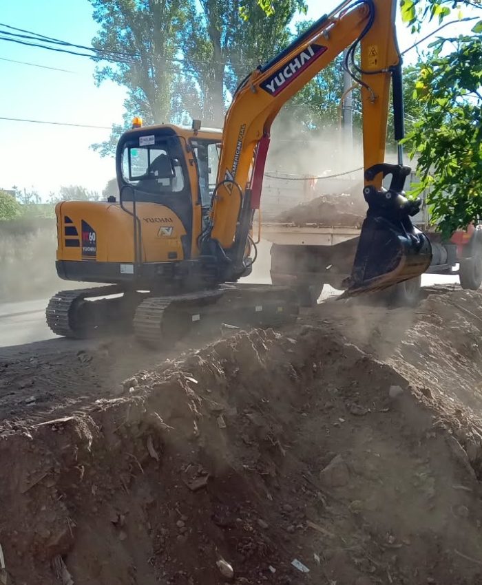 Realizan obras de mitigación en Pocito y Santa Lucía