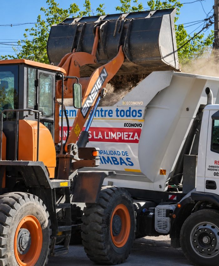 Chimbas intensifica los operativos de limpieza, desinfección y mantenimiento de acequias en distintos barrios del departamento
