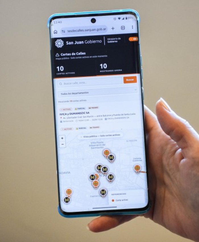 Recomiendan el uso de la plataforma online geolocalizada ante cortes de calles intermitentes