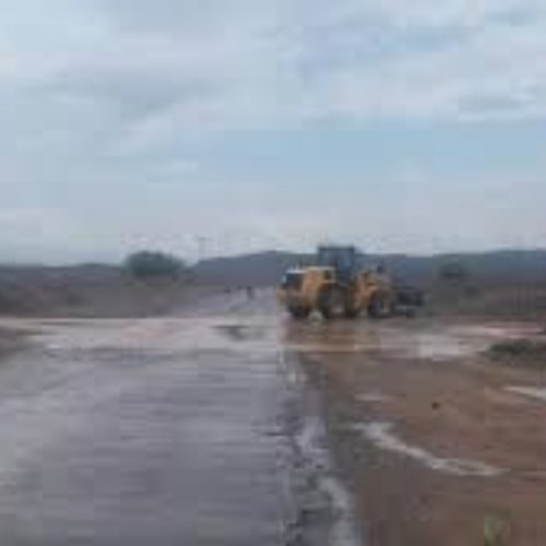 La Ruta 150 con derrumbes tras la creciente por las intensas lluvias